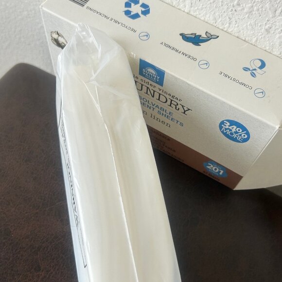 Sunny Valley Orchard Dissolvable Detergent Sheets 400 Loads CLEAN LINEN new - Picture 4 of 4